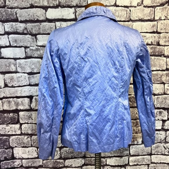 Chico's Blue Fully Lined Long Sleeve Jacket Size Small - Picture 5 of 8